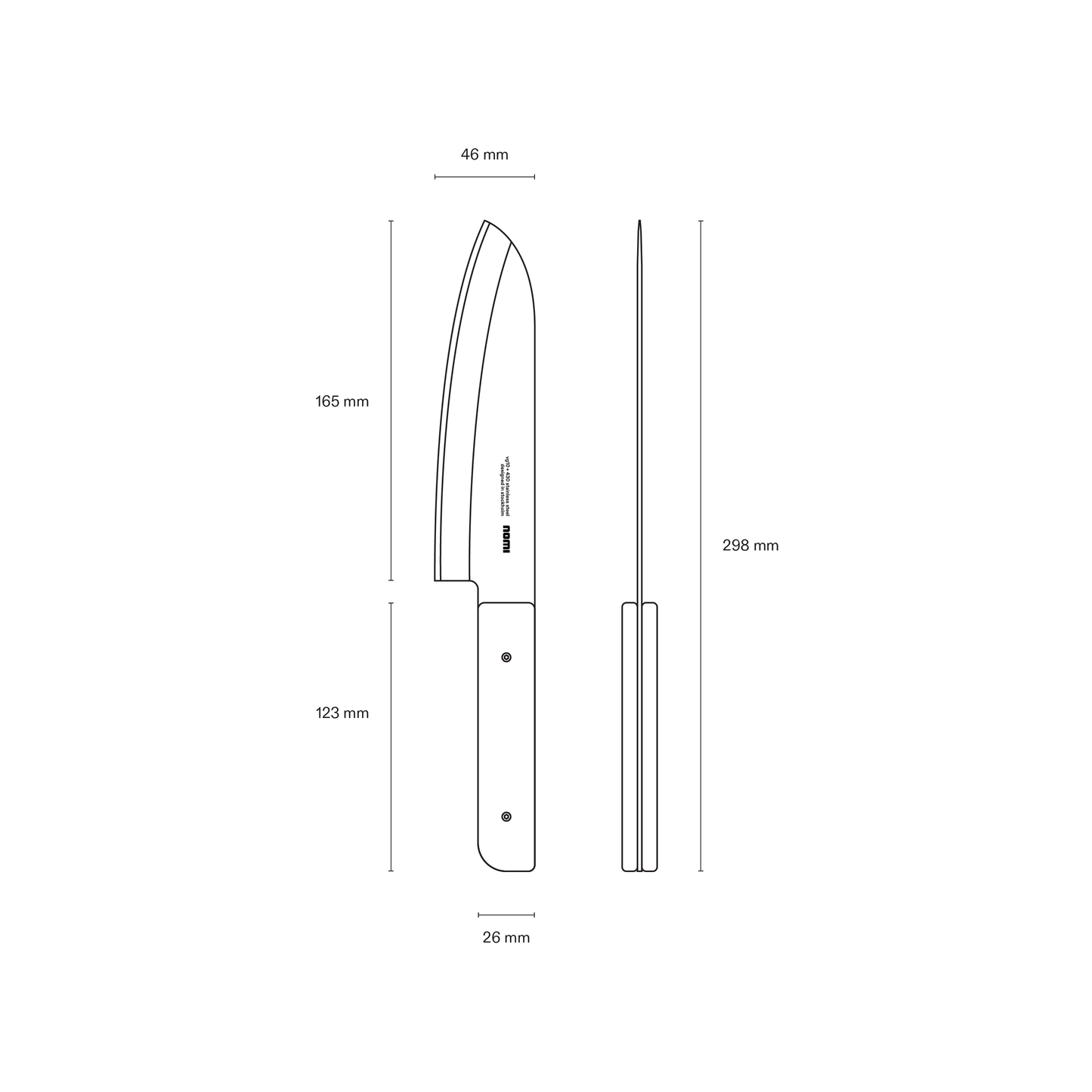 Santoku Knife Pomodoro
